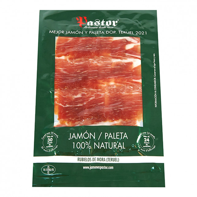 Jamón de Teruel DOP cortado a cuchillo | 100% Natural | Jamones Pastor