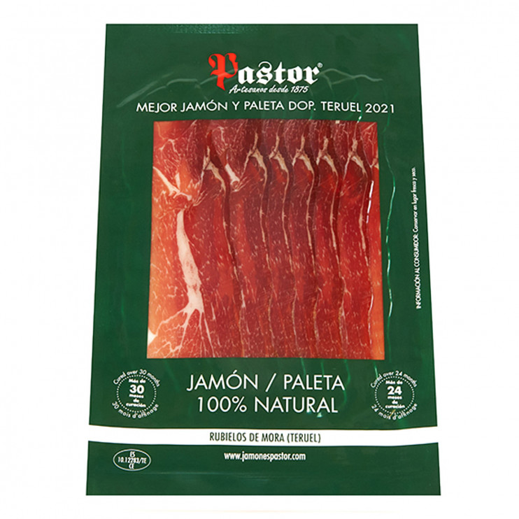 Jamón de Teruel DOP.  loncheado | 100% Natural | Jamones Pastor