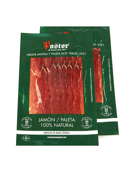 Jamón de Teruel DOP.  loncheado | 100% Natural | Jamones Pastor