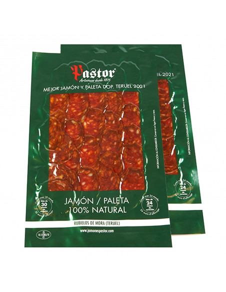 Chorizo Picante Loncheado | 100% Natural | Embutidos Pastor
